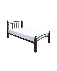 Assissi Black Metal Bed (4')