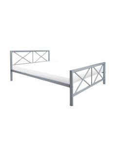 Chateau Silver Metal Bed (4'6")