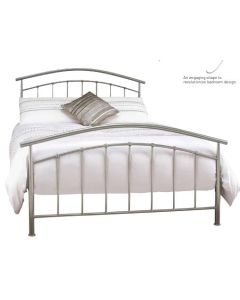 Merc Silver Metal Bed (4')